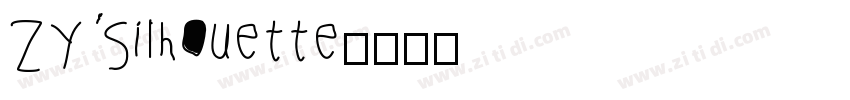 ZY Silhouette字体转换
